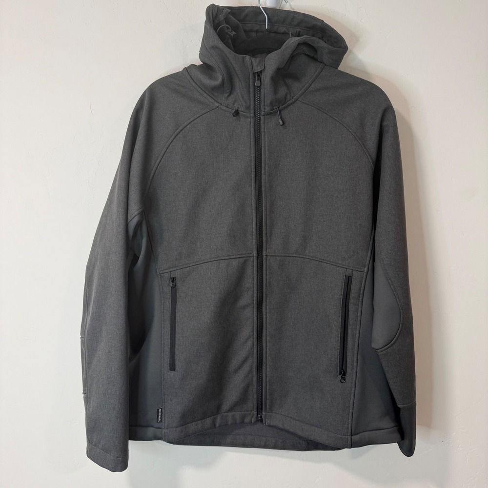 Simms Womens Katafront Hoodie Jacket Large Gray Full Zip Fishing Shell